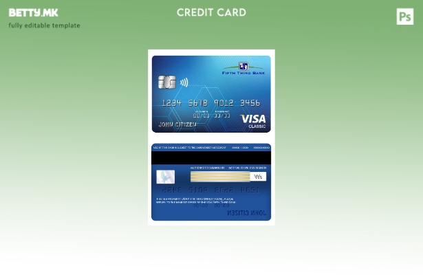 модерен стил на САД, шаблон за класична виза за трета банка на САД